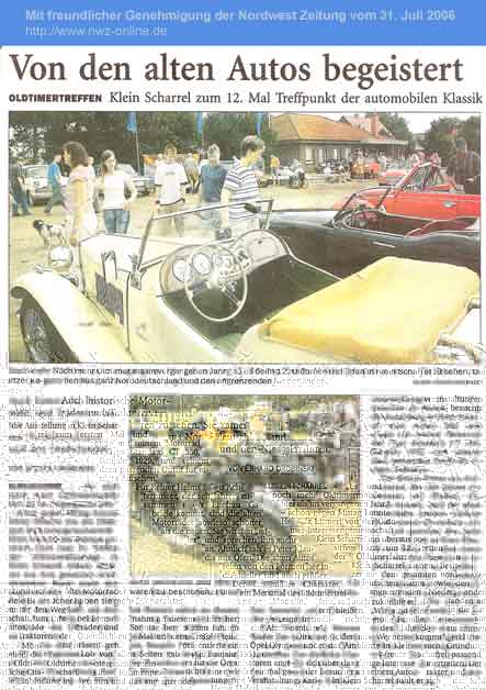 Großansicht Zeitungsbericht NWZ 31.07.2006